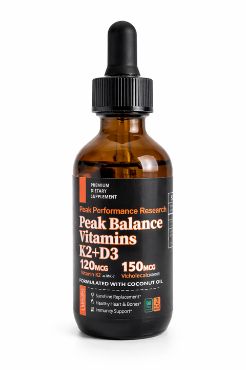 Vitamin K2 + D3 Liquid Drops with MCT Coconut Oil