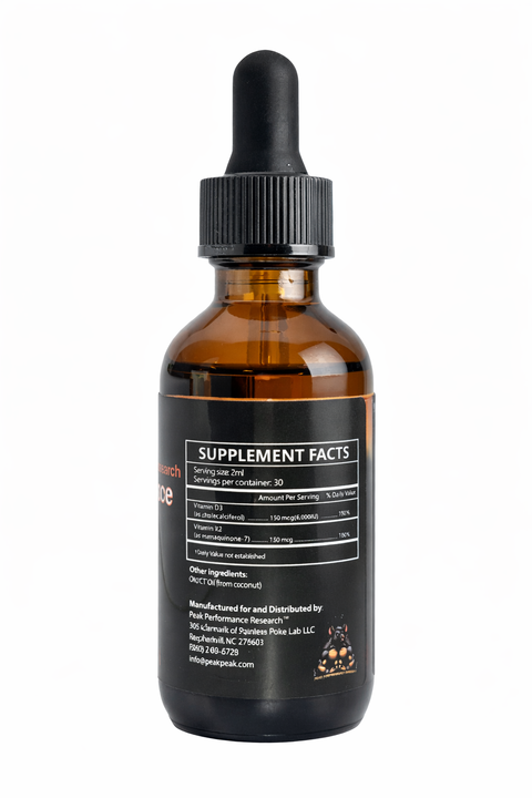 Vitamin K2 + D3 Liquid Drops with MCT Coconut Oil